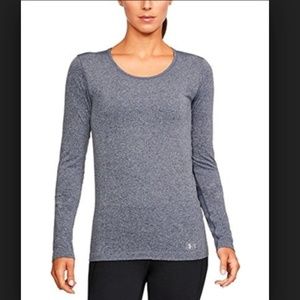NWT UA Threadborne Seamless Heathered Long Slv XS